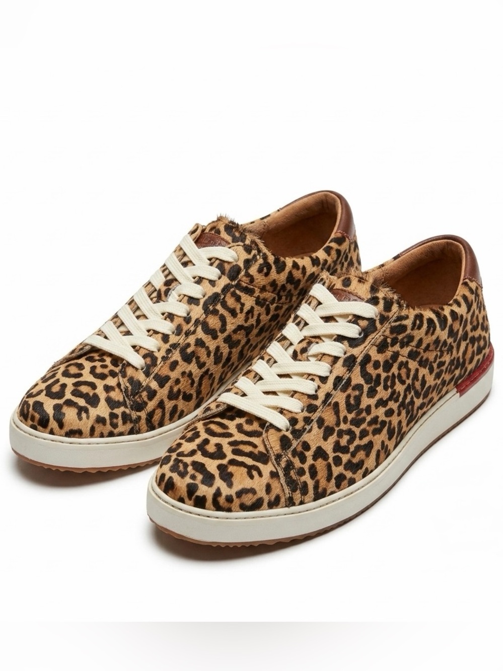 Hush Puppies Sabine Genuine Calf Hair Leopard Sneakers W12 M10 EU43 NWOB
